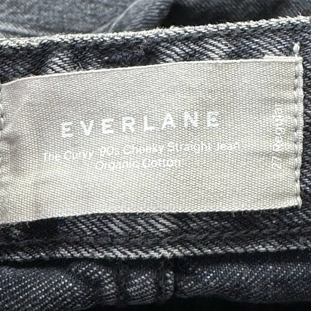 Everlane The Curvy ’90s Cheeky Straight Jean Washed Black Women's 27R NWT - Picture 3 of 13